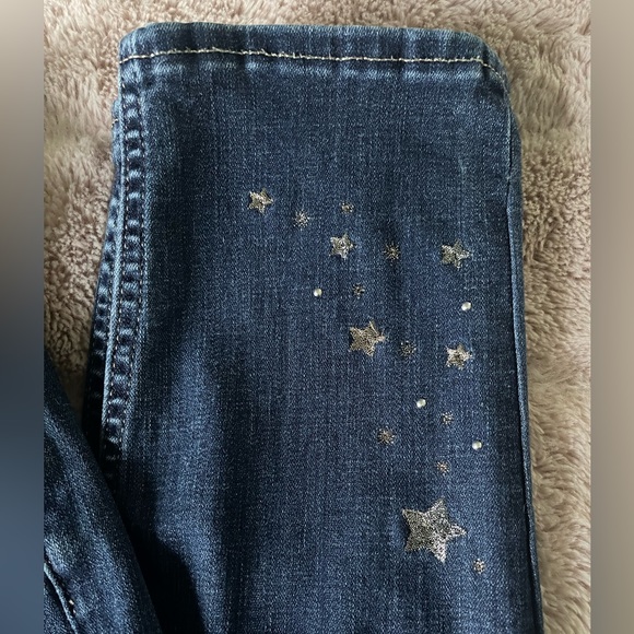 Levi 711 women’s jeans sz 16w with stars dark wash - Picture 4 of 4